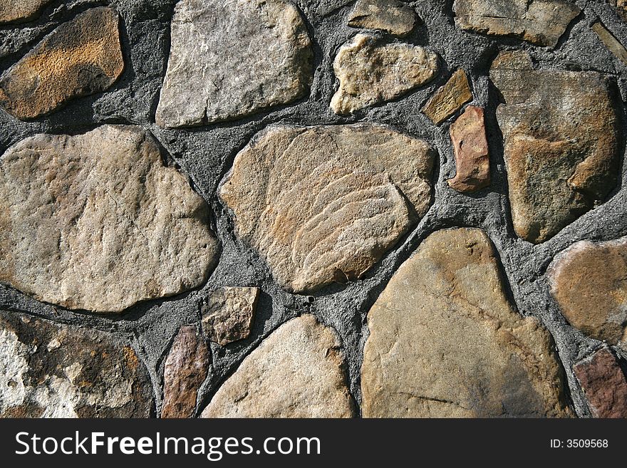 Close-up of stone wall. Close-up of stone wall