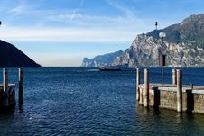 Torbole Harbour Entrance Royalty Free Stock Image Torbole Harbour Entrance Royalty Free Stock Image
