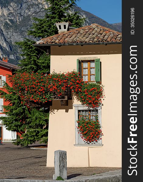 This old house at Torbole on Lake Garda was formerly used as an office for the ferry boats which came to the village. This old house at Torbole on Lake Garda was formerly used as an office for the ferry boats which came to the village.