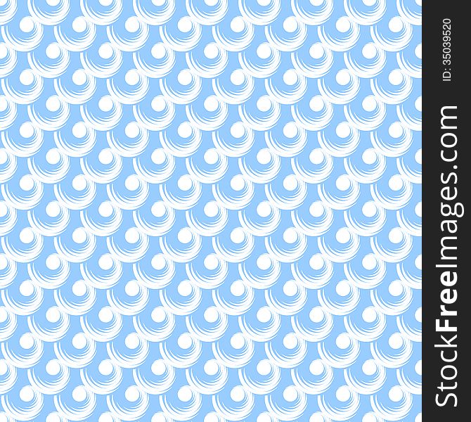 Seamless blue texture. Pattern with spiral elements. Vector art. Seamless blue texture. Pattern with spiral elements. Vector art.