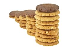 Brown Cookie Bar Stock Image