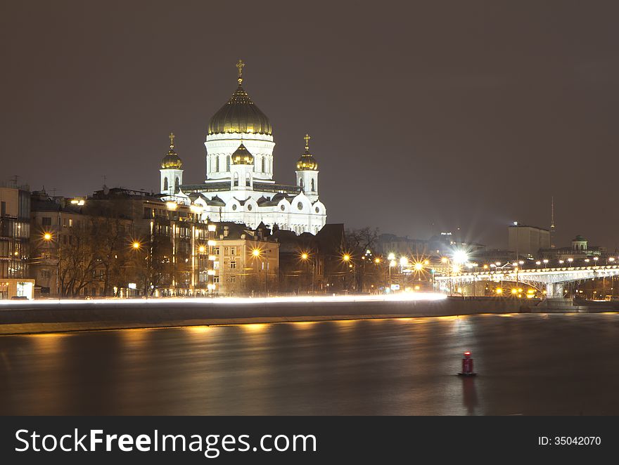 Russia. Moscow. The Temple Of Christ.