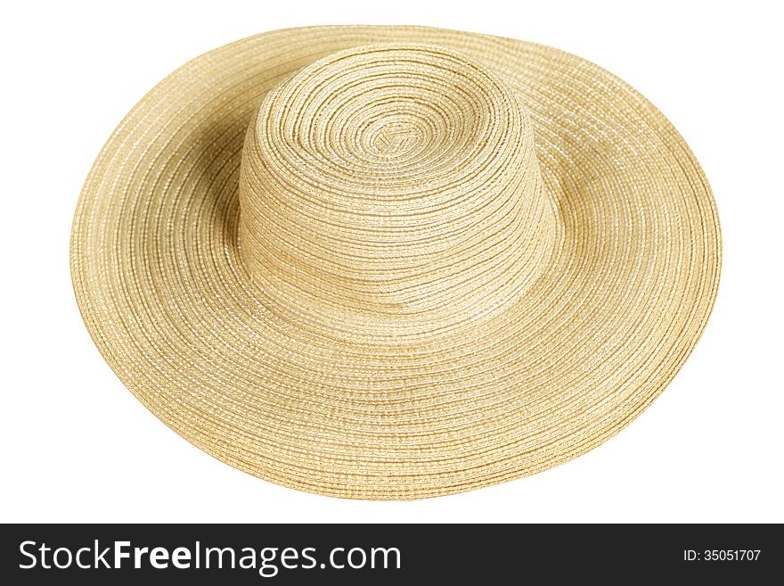 Beach hat isolated on white background