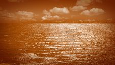 Orange Sea Stock Photography Orange Sea Stock Photography