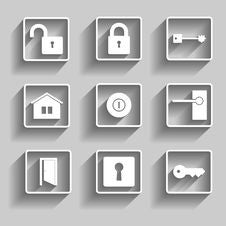 Home Icons Stock Photo Home Icons Stock Photo