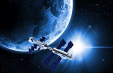Satellite In Space Stock Images