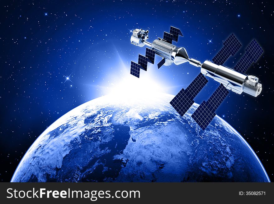 Satellite In Space