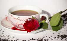 Teapot With Rose Royalty Free Stock Photos Teapot With Rose Royalty Free Stock Photos