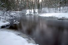 River In The Winter. Stock Photos River In The Winter. Stock Photos