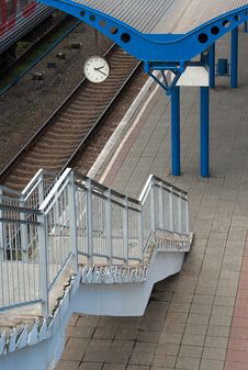 Railway Platform Royalty Free Stock Photo Railway Platform Royalty Free Stock Photo