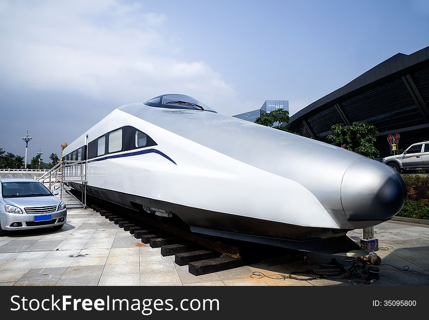 High-speed train model