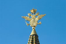 Golden Two-headed Eagle Royalty Free Stock Photography