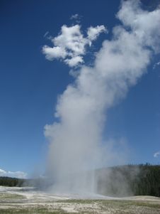 Old Faithful Geyser Royalty Free Stock Image Old Faithful Geyser Royalty Free Stock Image