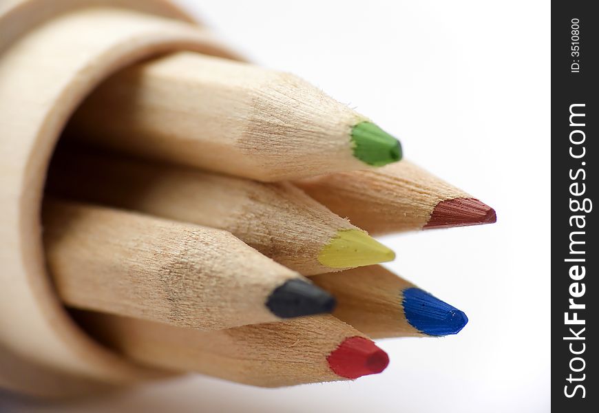 Macroshot of coloring some pencils. Macroshot of coloring some pencils