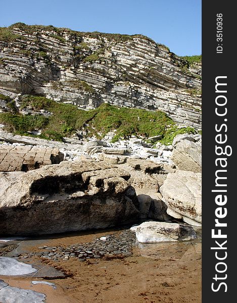 A romantic bay surrounded with a rock. A romantic bay surrounded with a rock