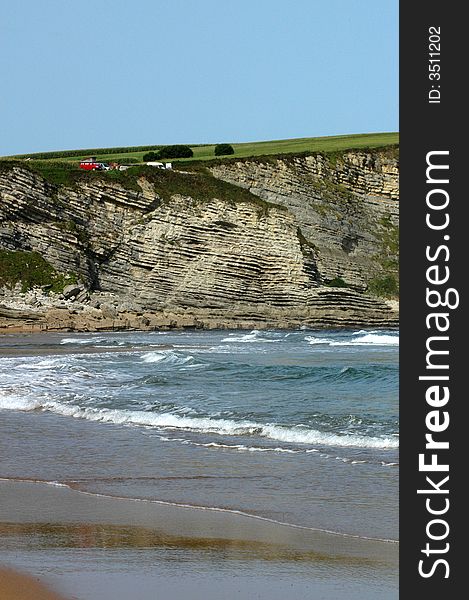 A romantic bay surrounded with a rock. A romantic bay surrounded with a rock