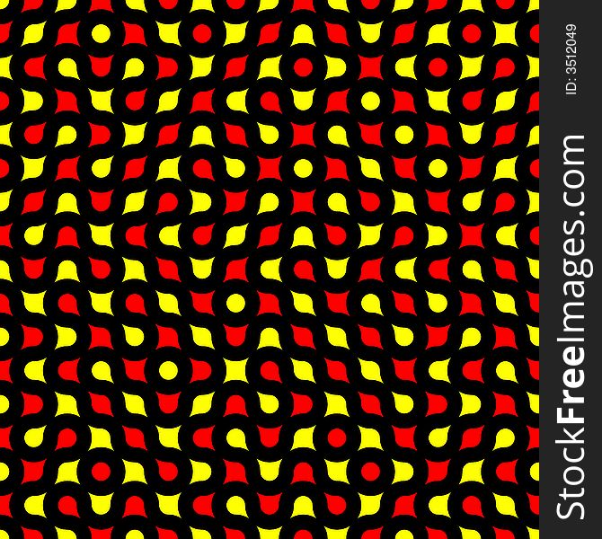 Vector texture with red, yellow and black color