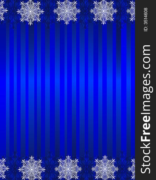 Winter blue background with snowflakes. Winter blue background with snowflakes.
