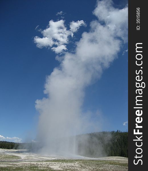 Old Faithful Geyser is located in Yellowstone National Park.