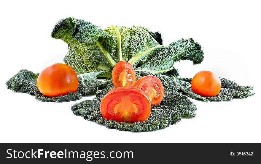 Fresh delicious vegetables isolated on white background. Fresh delicious vegetables isolated on white background