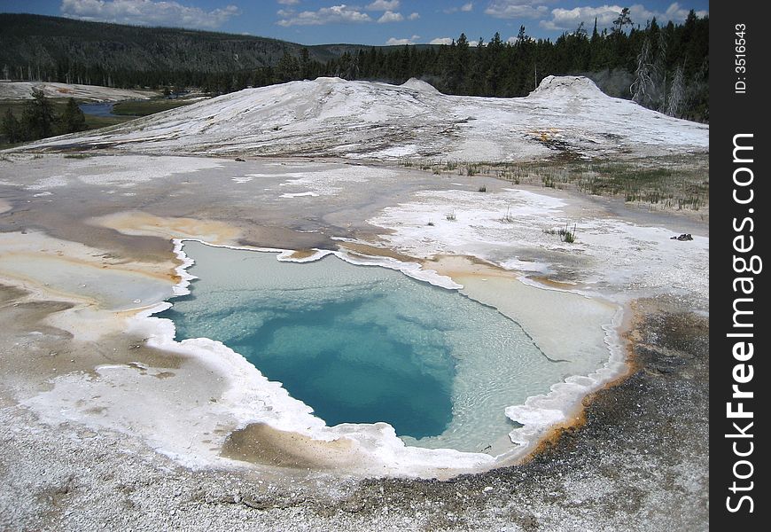 The Picture of Heart Spring was taken in Yellowstone National Park.
