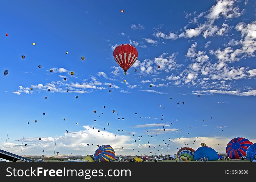 Hot Air Balloons at Albuquerque Balloon Fiesta. Hot Air Balloons at Albuquerque Balloon Fiesta