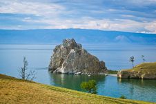 Lake Baikal- Shaman Rock Royalty Free Stock Photography