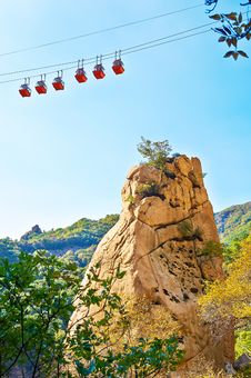 The Cable Cars And Mountain Of Gallery Valley Of Zu Mountain Royalty Free Stock Images The Cable Cars And Mountain Of Gallery Valley Of Zu Mountain Royalty Free Stock Images