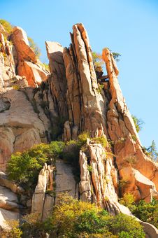 The Steep Rocks Of Gallery Valley Of Zu Mountain Stock Photography The Steep Rocks Of Gallery Valley Of Zu Mountain Stock Photography