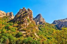 The Cliff Peaks Of Zu Mountain Stock Photography The Cliff Peaks Of Zu Mountain Stock Photography