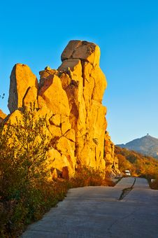 The Boulders Sunset Autumn Stock Images The Boulders Sunset Autumn Stock Images