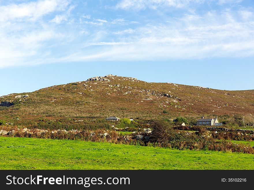 Cornwall countryside Zennor near St Ives England UK