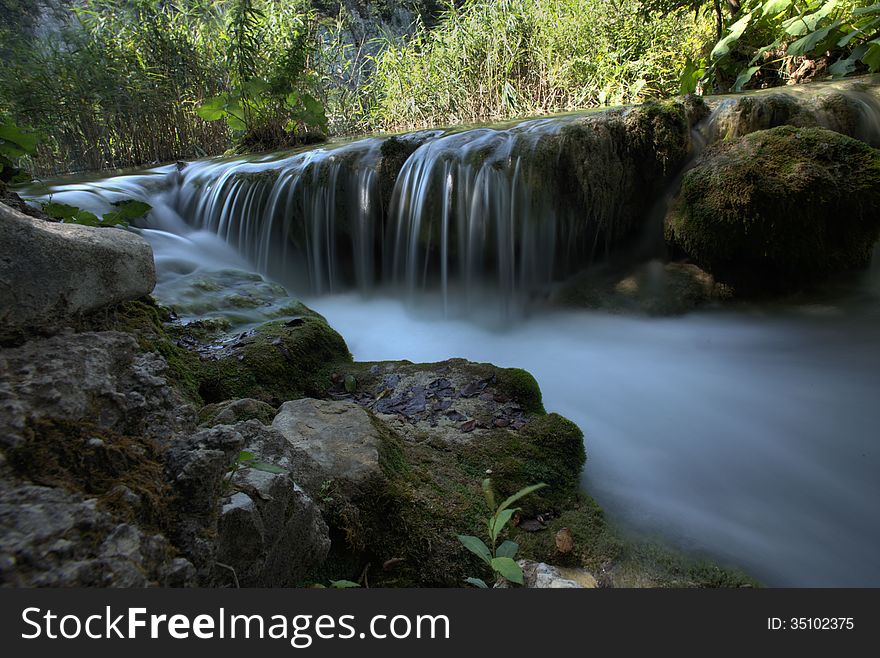 Waterfall - piltwickie lakes in Croatia