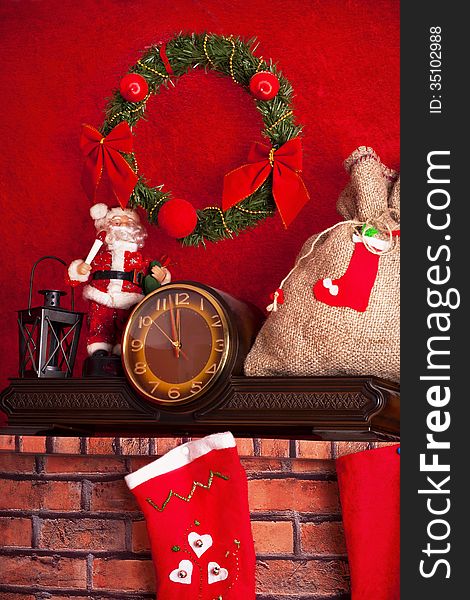 Santa Claus and Christmas decoration-christmas