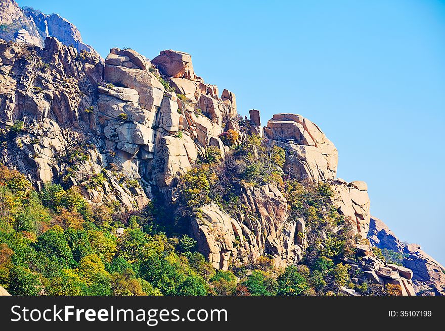 The photo taken in China's Hebei province qinhuangdao city,Zu mountain scenic spot.The time is October 3, 2013. The photo taken in China's Hebei province qinhuangdao city,Zu mountain scenic spot.The time is October 3, 2013.