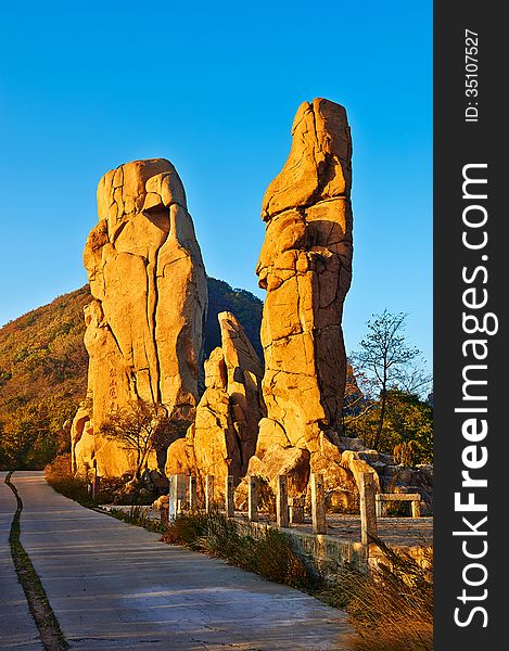 The photo taken in China's Hebei province qinhuangdao city,Zu mountain scenic spot.The time is October 3, 2013. The photo taken in China's Hebei province qinhuangdao city,Zu mountain scenic spot.The time is October 3, 2013.