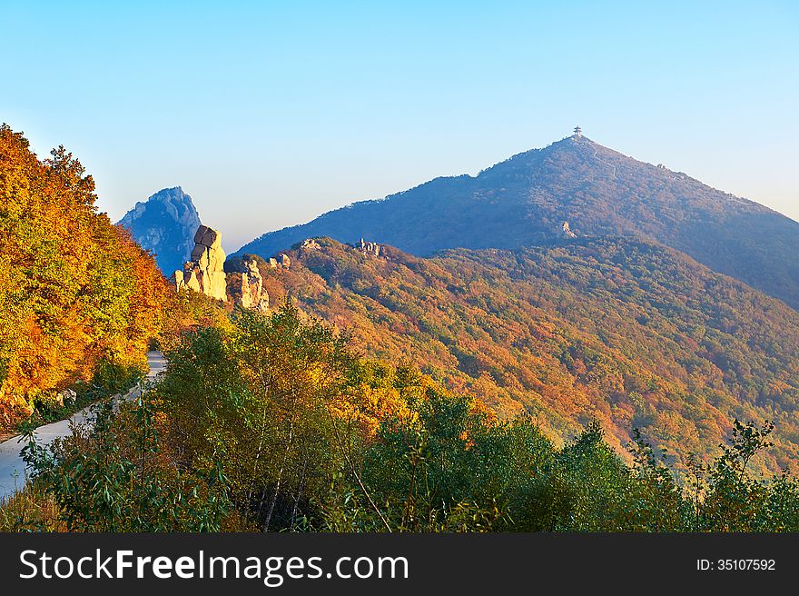 The photo taken in Chinas Hebei province qinhuangdao city,Zu mountain scenic spot.The time is October 3, 2013. The photo taken in Chinas Hebei province qinhuangdao city,Zu mountain scenic spot.The time is October 3, 2013.