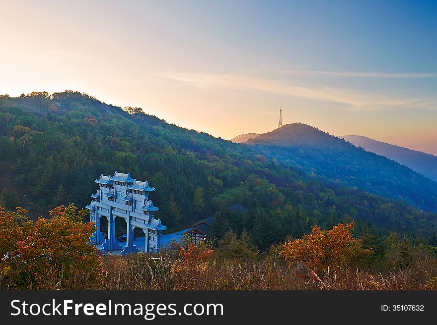 The photo taken in China's Hebei province qinhuangdao city,Zu mountain scenic spot.The time is October 3, 2013. The photo taken in China's Hebei province qinhuangdao city,Zu mountain scenic spot.The time is October 3, 2013.