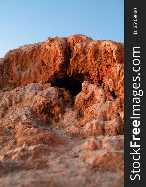 Salt mounds in Death valley near Furnace Creek