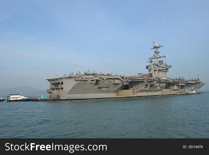 This is a photo of the USS George Washington which I took in Hong Kong in November 2013. This is a photo of the USS George Washington which I took in Hong Kong in November 2013.