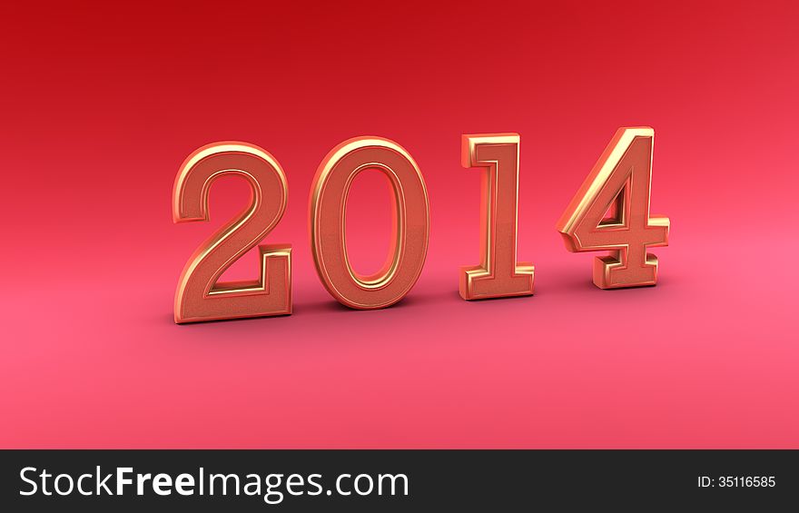 2014 gold red xmas new year. 2014 gold red xmas new year