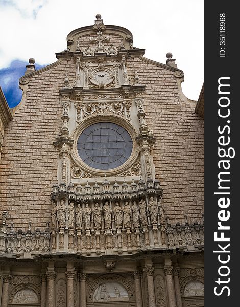 Spain. Kataloniya.Gory an array and The monastery Montserrat. Landscapes and Attractions. Spain. Kataloniya.Gory an array and The monastery Montserrat. Landscapes and Attractions