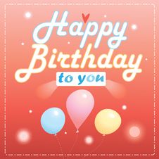Happy Birthday Card Stock Photography Happy Birthday Card Stock Photography