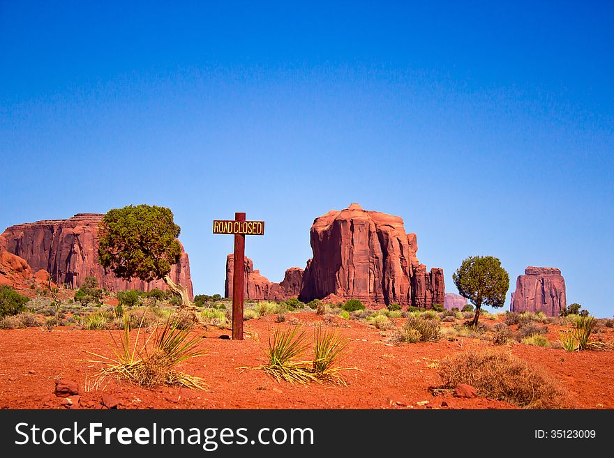 Road Closed, Monument Valley