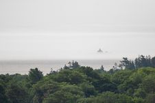 Egg Rock Lighthouse In Fog Royalty Free Stock Images Egg Rock Lighthouse In Fog Royalty Free Stock Images