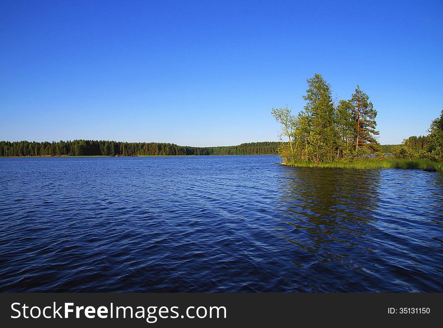 Beautiful, fresh and clean summer nature in Lake Finland. Beautiful, fresh and clean summer nature in Lake Finland