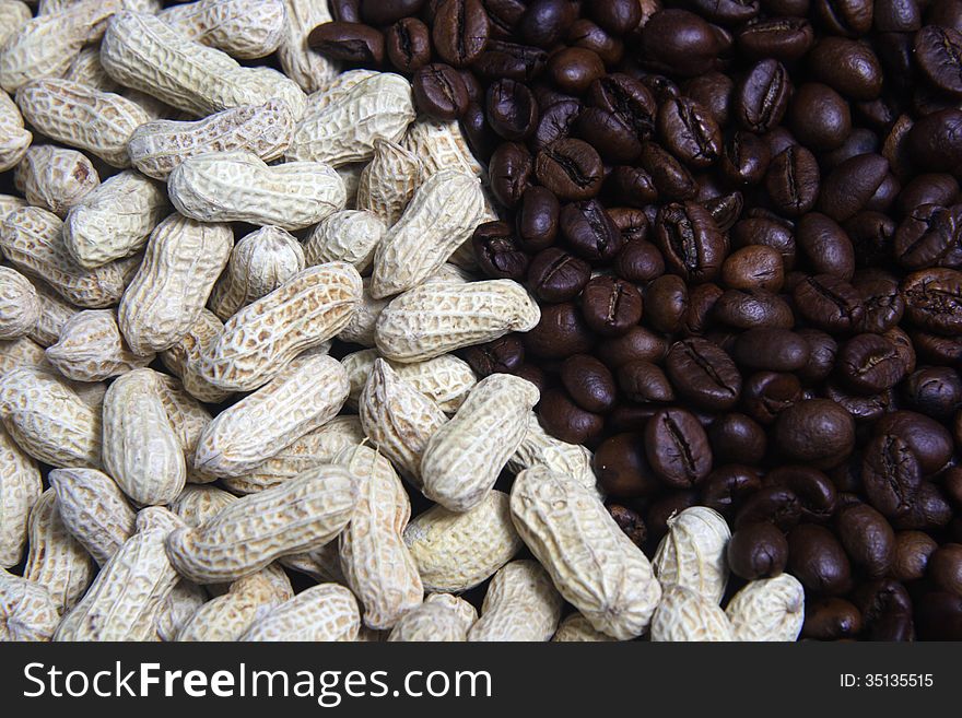 Peanuts and Coffee Beans