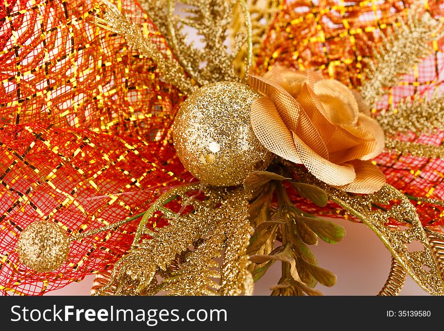 Christmas colorful decoration closeup image. Christmas colorful decoration closeup image.