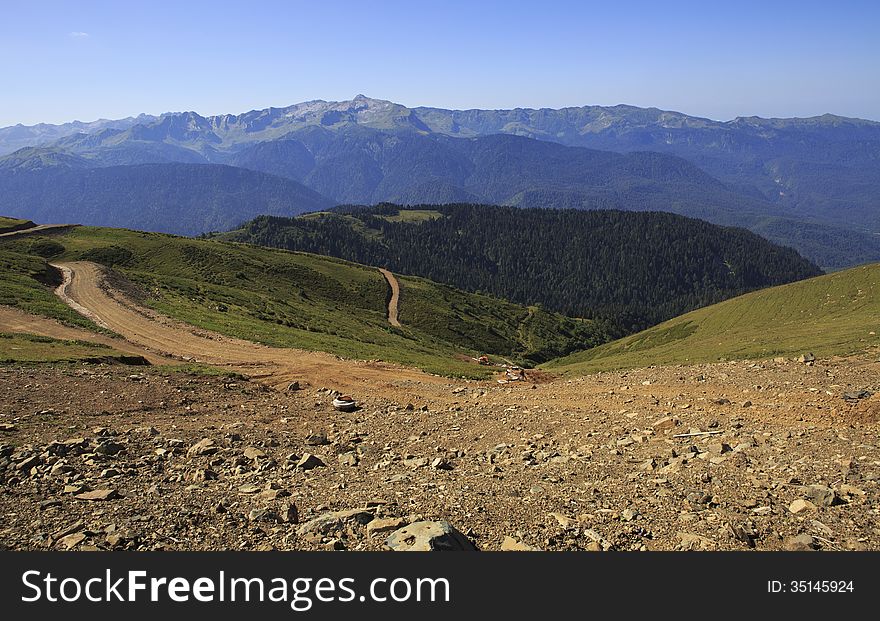 Gagra Range in Krasnaya Polyana.