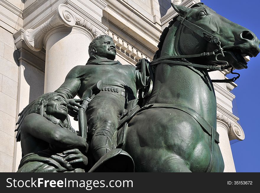 Thomas Jefferson's Statue outside the Natural Museum in N.Y. Thomas Jefferson's Statue outside the Natural Museum in N.Y.